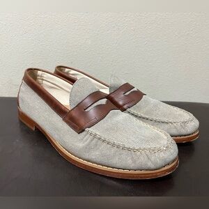 GH Bass & Co Weejuns Warren Loafer Preppy Shoes Men Size 11.5 Gray Brown Slip On